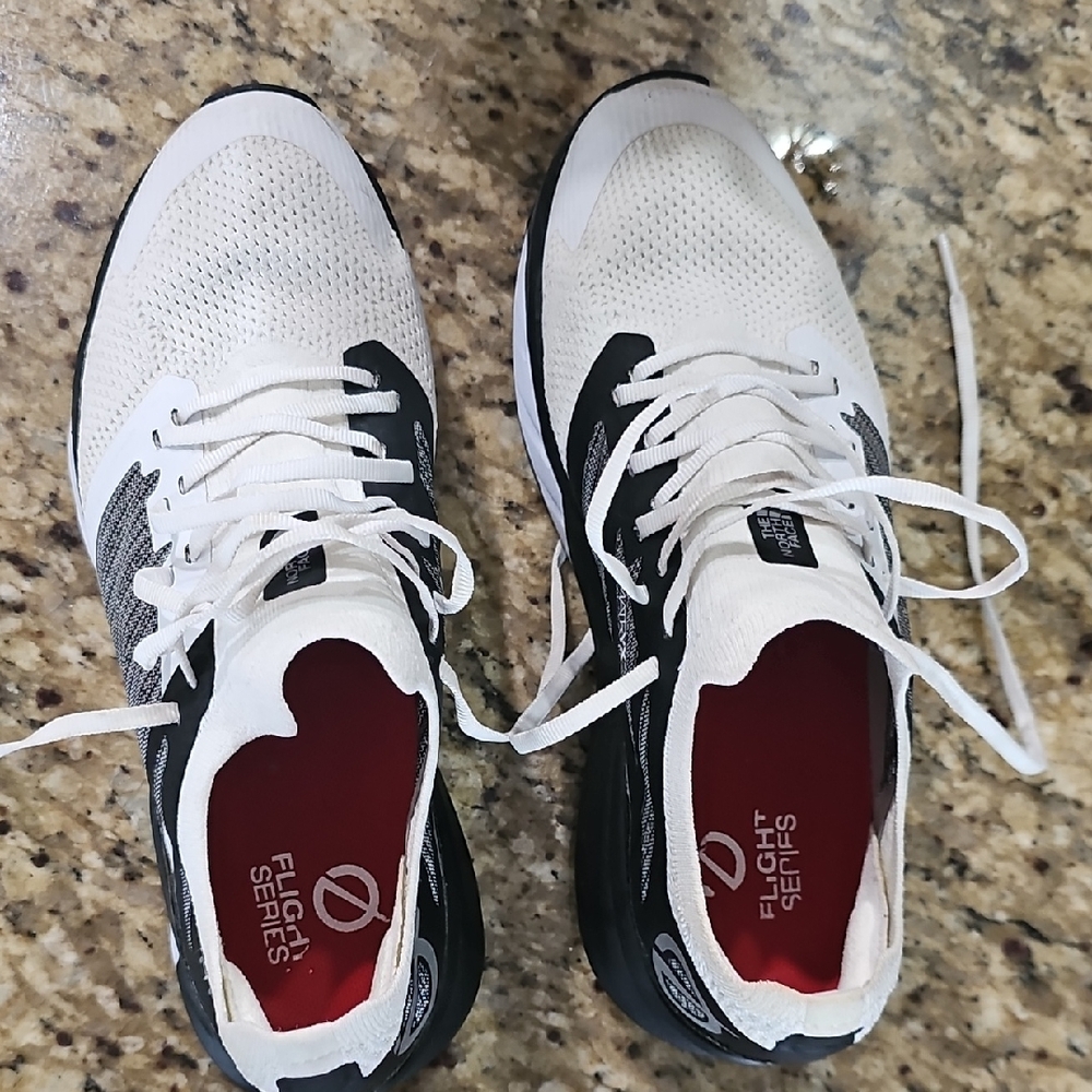 The North Face White and Black Athletic Shoes